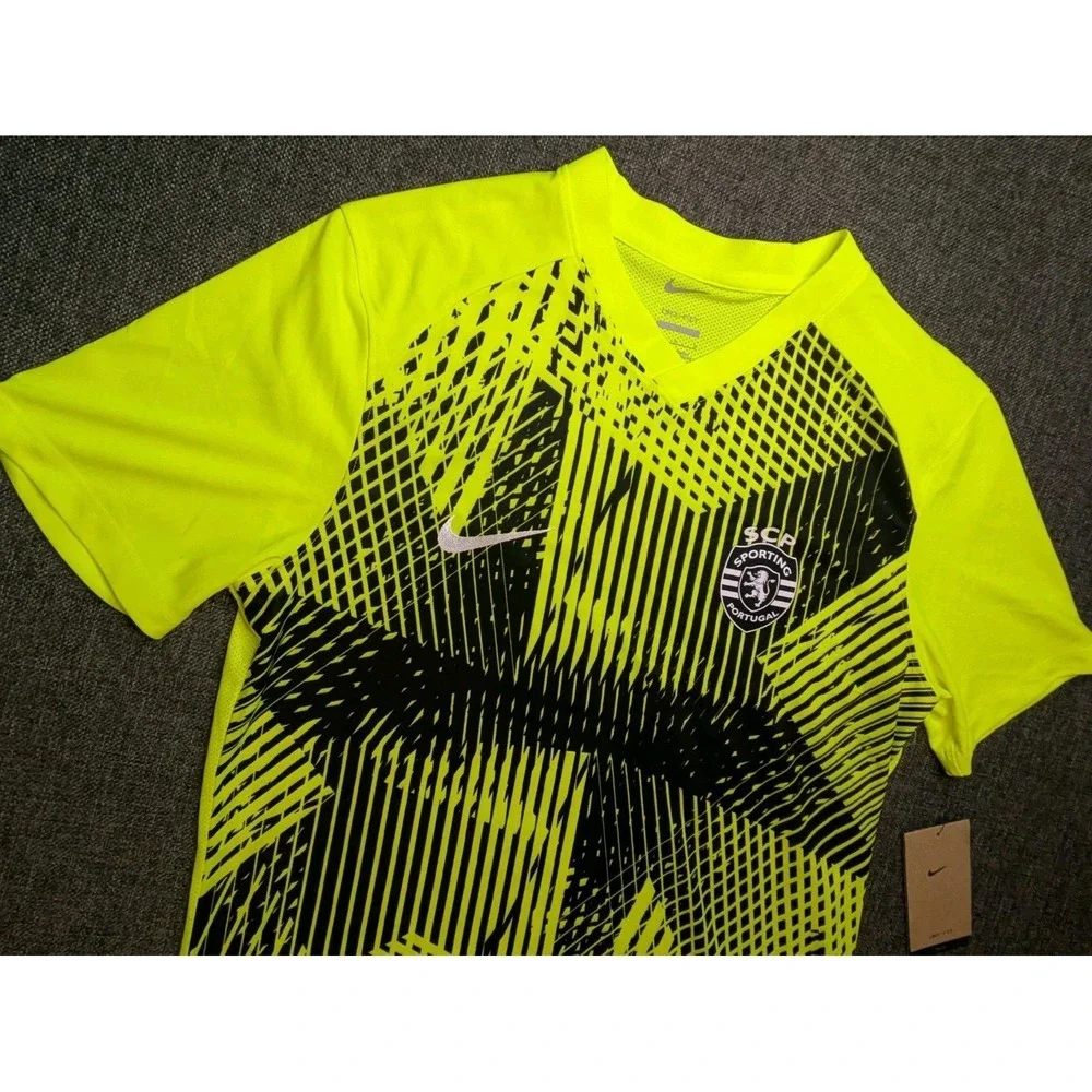 Nike SCP Sporting Portugal Soccer Performance‎ Dri Fit Shirt Men Medium Slim Fit